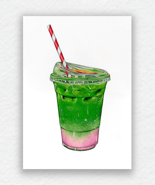'Strawberry Matcha' Fine Arts Print